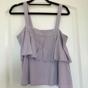 Purple layered tank